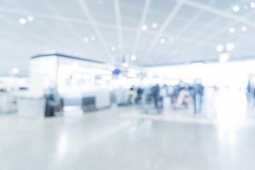 abstract blur in airport