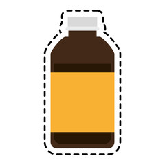 Medicine jar icon. Medical health care hospital and emergency theme. Isolated design. Vector illustration