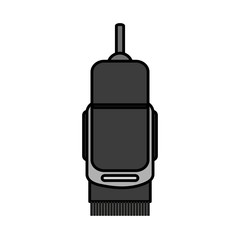 Shaver icon. Hair salon supply utensil and barbershop theme. Isolated design. Vector illustration