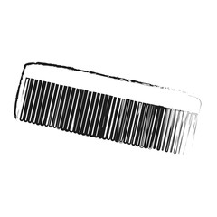 Comb icon. Hair salon supply utensil and barbershop theme. Isolated design. Vector illustration