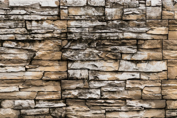 rustic sandstone tile wall for background