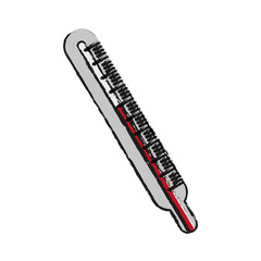 Thermometer icon. Medical health care hospital and emergency theme. Isolated design. Vector illustration