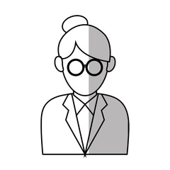 Woman icon. Girl female avatar person people and human theme. Isolated design. Vector illustration