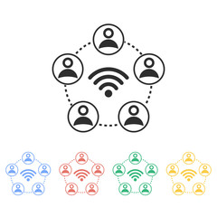 Fototapeta premium Network - vector icon.