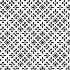 Simple pixelated pattern with monochrome geometric shapes. Useful for textile and interior design. Strict neutral style.