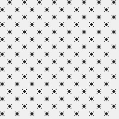 Simple pixelated pattern with monochrome geometric shapes. Useful for textile and interior design. Strict neutral style.