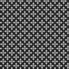 Simple pixelated pattern with monochrome geometric shapes. Useful for textile and interior design. Strict neutral style.