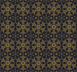 template gift wrapping dark christmas pattern vector image