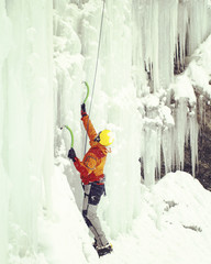 Ice climbing the North Caucasus.