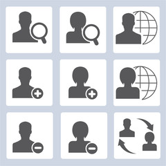 social media icons, people icons