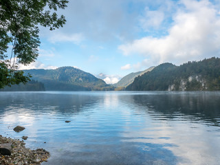 Fototapeta premium Lake Alpsee in Germany