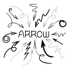 Fototapeta premium doodle arrows