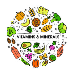 Healty food background representing