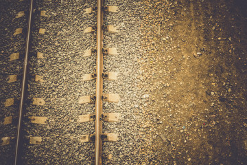 Railway Tracks Close up