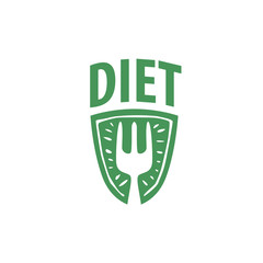vector logo for diet