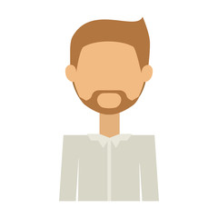 Man icon. Male avatar person people and human theme. Isolated design. Vector illustration