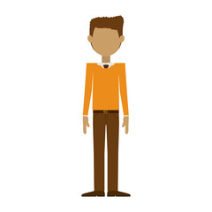 Man icon. Male avatar person people and human theme. Isolated design. Vector illustration
