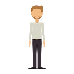 Man icon. Male avatar person people and human theme. Isolated design. Vector illustration