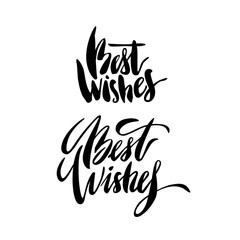 Obraz premium Set of modern brush calligraphy inscriptions.