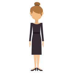 Woman icon. Girl female avatar person people and human theme. Isolated design. Vector illustration