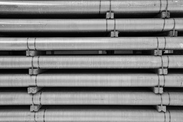 Fototapeta premium aluminum metal raw material in the form of long tubes