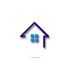 home, house, building, apartment, estate, logo, icon, symbol