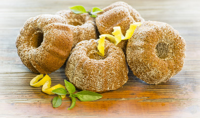 Lemon Bunt Cakes (Shallow Depth Of Field)