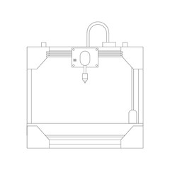 3D printer vector