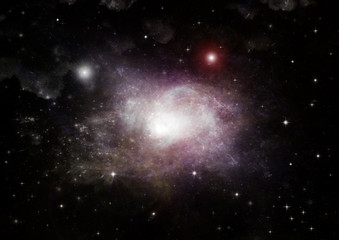 galaxy in a free space