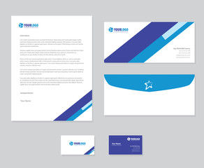 Corporate stationery template design 