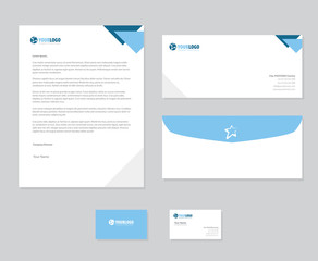 Corporate stationery template design 