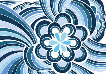 Fototapeta na wymiar Abstract pattern made up of flower.Vector