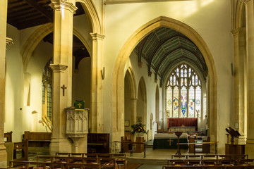 SS Peter and Paul parish church Nave B Northleach England