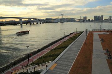 東京豊洲沖の風景