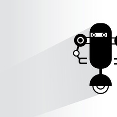 monster illustration, robot