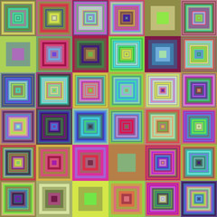 Colorful square pattern mosaic background design