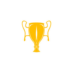Golden trophy cup 
