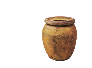 jar on white background.