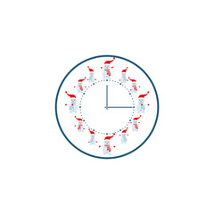 Snowman Analog Clock icon