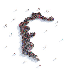 people group shape map Azad Kashmir