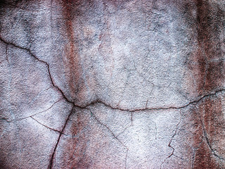 Stucco floor with cracks