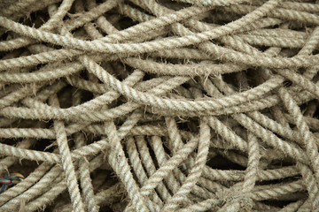 A full page of tangled fishing rope background texture