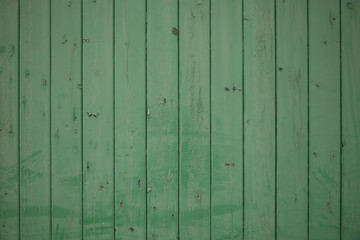 A whole page of green painted floor board background texture