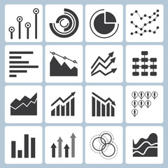 graph and chart icons