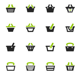 Shopping Bascket icons set