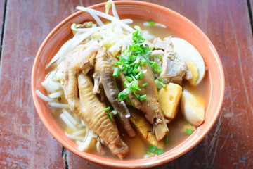 Traditional asian food chinese noodles