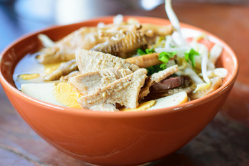 Traditional asian food chinese noodles