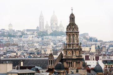 Deurstickers Paris, France. Saint Trinity Roman Catholic Church © Madrugada Verde