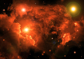 galaxy in a free space