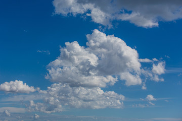 Detailaufnahme aufbauender Gewitterwolken